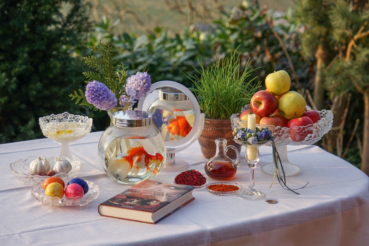 novruz, nowruz, persian new year's table, sofre haft, iranian new year, persian new year festival, festive table, still life, greeting card, nowruz, nowruz, nowruz, nowruz, nowruz